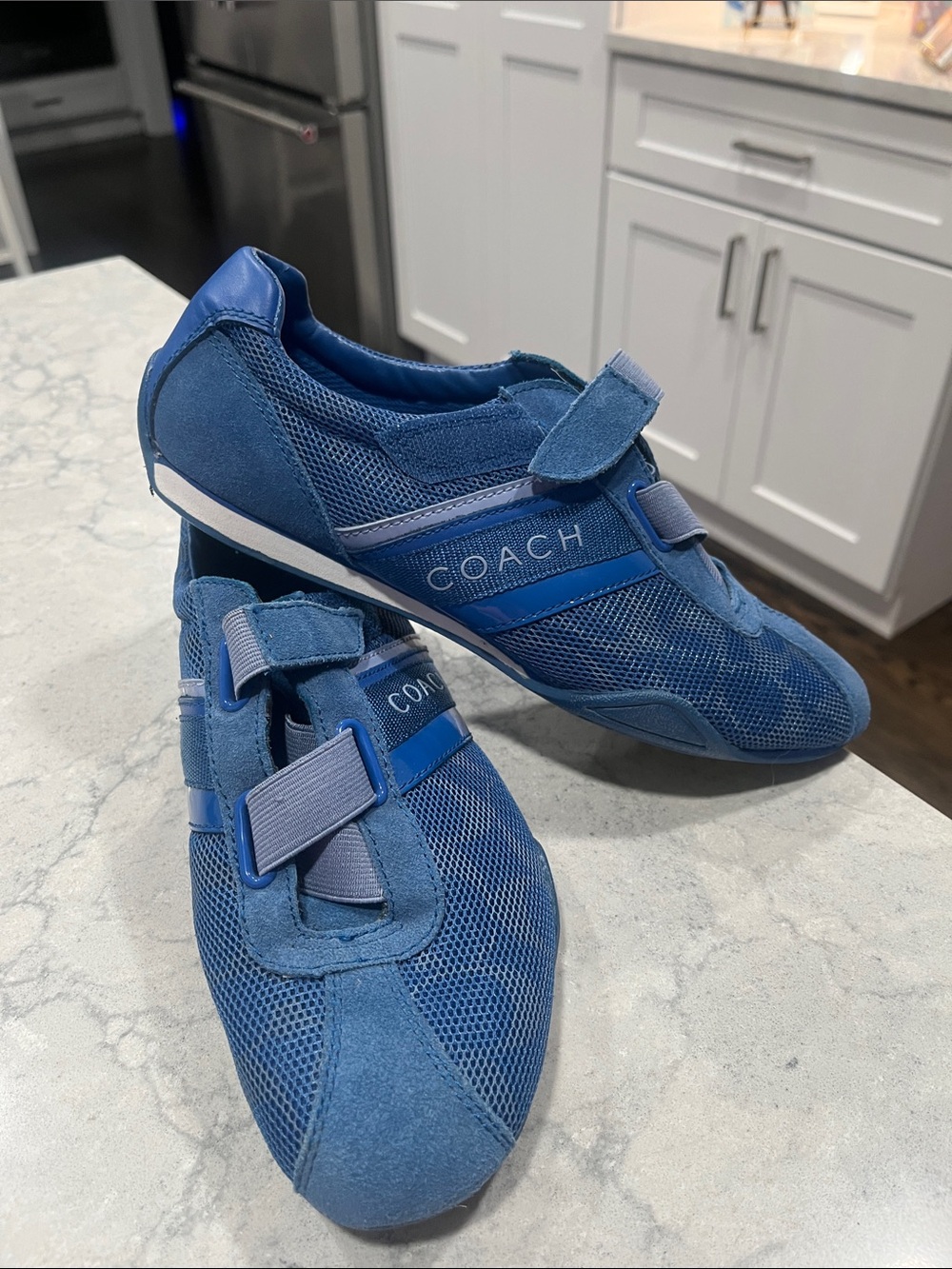 Coach JENNEY Womens Shoes Size 8M Tennis Blue-GUC